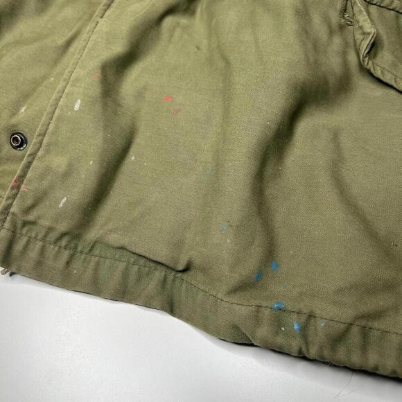 Vintage US Army M-65 Field Jacket w/ Liner Medium Regular OG-107 80s - Picture 14 of 15